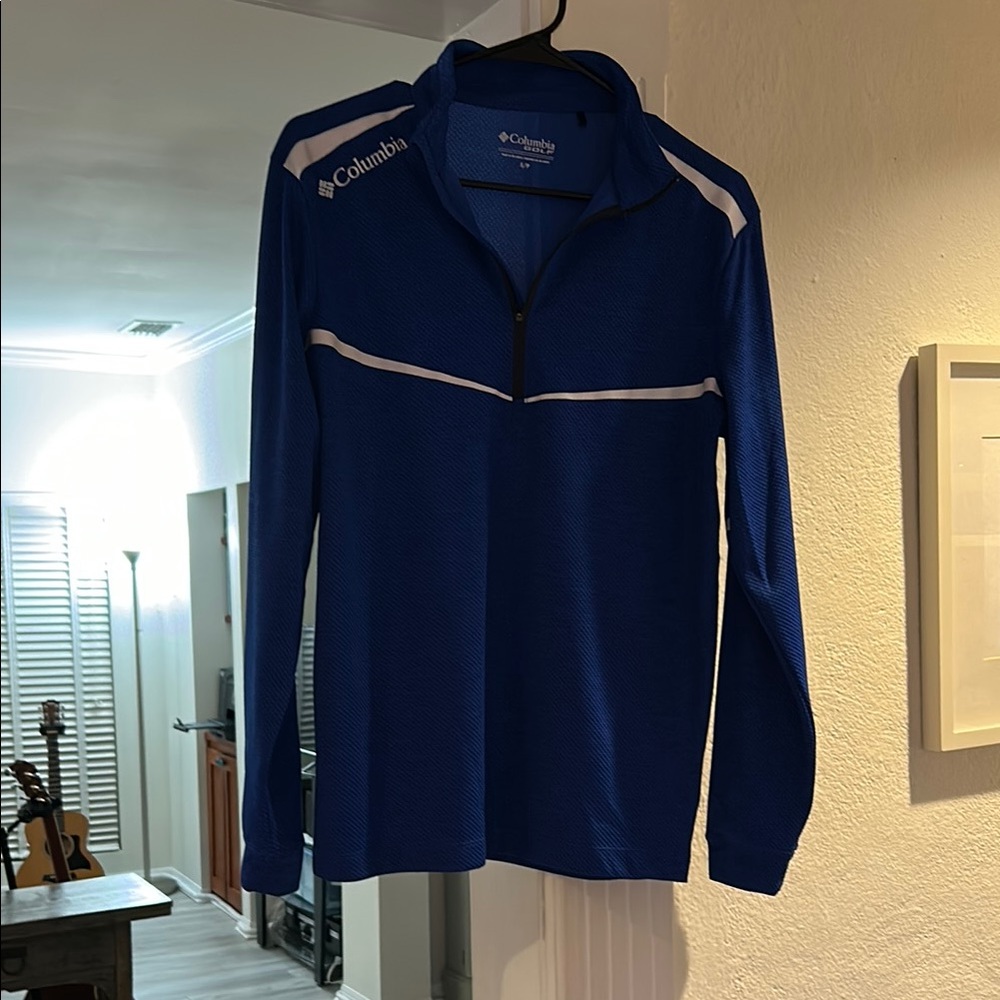 Columbia Golf Blue Long Sleeve Quarter Zip
